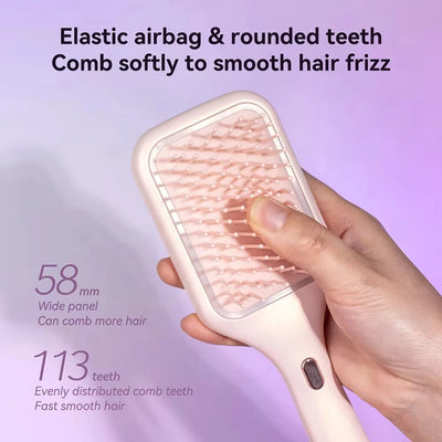 LED Red Light Therapy Hair Growth Brush with Serum & Oil Infuser | Vibrating Scalp Massager Comb for Thicker, Fuller Hair