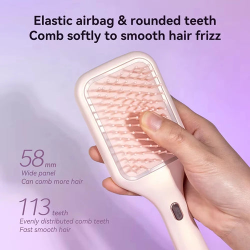LED Red Light Therapy Hair Growth Brush with Serum & Oil Infuser | Vibrating Scalp Massager Comb for Thicker, Fuller Hair